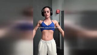 Casting and creampie for a little eighteen-year-old teen