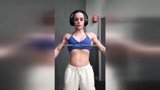 Casting and creampie for a little eighteen-year-old teen