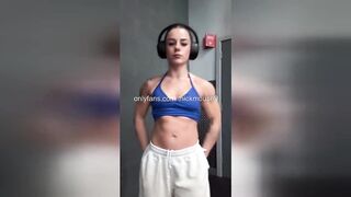 Casting and creampie for a little eighteen-year-old teen