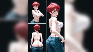 Anime comics - My ally's stepmom greets me with her butt open
