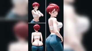 Anime comics - My ally's stepmom greets me with her butt open