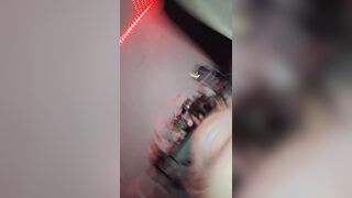 Soaked Butt Hottie Takes a Large White Dick