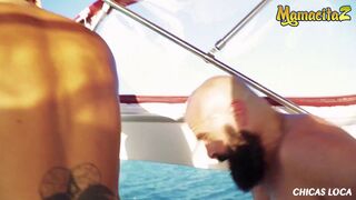 Mamacitaz - Breasty Tattooed mother I'd like to fuck Gina Snake Bangs Favourable Guy on Boat During Vacation