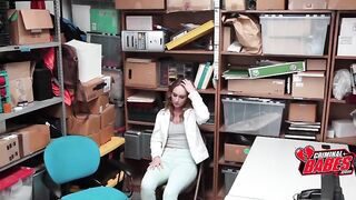 Caught Stealing Blond Trades Sex With Security To Stay Free