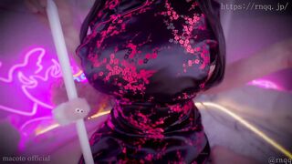 爆乳ちゃんの両耳舐め