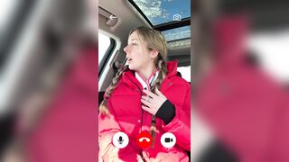 Facetime JOI from my car!! Public climax instruction!