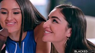 Blacked BBC-hungry Bffs Alexis & Emily Have Sexy Three-some