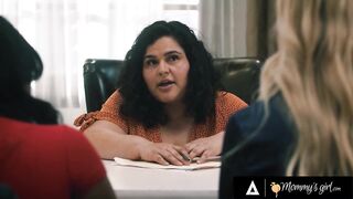 MAMA'S CUTIE - Wicked Summer Col Secretly Rubs Stepmom Serene Siren Underneath Her Teacher's Nose