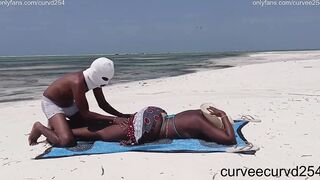 massaged in nature's garb at a public beach ( RISKY )