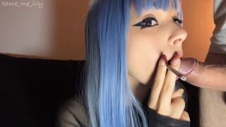 Smokin' and Sucking Cock at the same time by alternative girlfriend (full vid on my 0nlyfans/ManyVids)