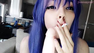 Appealing Egirl Smokin' and Teasing your schlong (full vid on my ManyVids/0nlyfans)