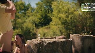 Intensive sex outdoor with a sexy french mother I'd like to fuck - Public Sex with Sex Dater