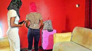 Freaky hijabi housegirl gets enticed whilst cleaning the abode then USED in her holes by degenerate spouse and wife!! (Pt.1)