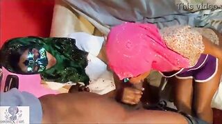 Freaky hijabi housegirl gets enticed whilst cleaning the abode then USED in her holes by degenerate spouse and wife!! (Pt.1)