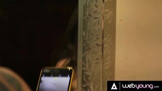 Wicked Kali Roses & Alex De La Flor Take Topless Selfies Then Tempt Kiara Cole Into Bar Trio
