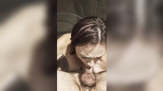 MELLIESPLAYTIME TAKES DEEPTHROAT ACTION, FILTHY CUM DISCHARGED
