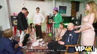 VIP4K. A Wedding Fuckfest with one Bride