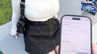A mute stranger met a Russian beauty out of words! Lots of cum on her face.