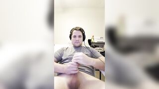 Jax Stone gooning at home spraying cum everywhere