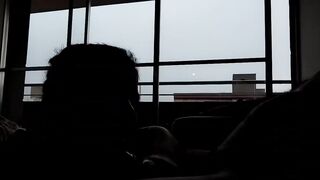 Balcony Risk Oral sex: Kneeling in Our Recent Apartment, Sucking Him Unfathomable with Neighbors Just Across the Way - Selena Vega Risky Amateur