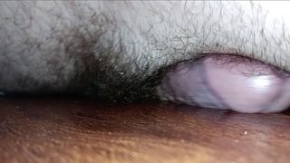 Granddad Rubs Spit On His Large Plump Monster Schlong As This chab Humps The Floor