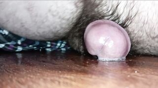 Granddad Rubs Spit On His Large Plump Monster Schlong As This chab Humps The Floor