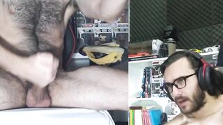 Hawt Latino homosexual chap. Homemade amateur, bushy.