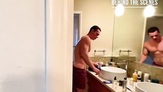 Micky Mallato behind-the-scenes screw with Kane Hardy