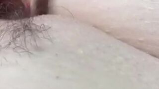 Woman gets all moist after cumming close up #cunt juice
