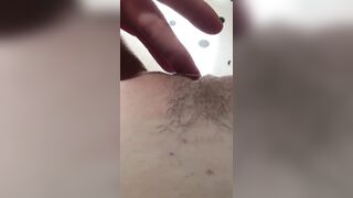 Woman gets all moist after cumming close up #cunt juice