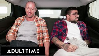 ADULT TIME - Buddies Alex & Webcam Crawford Fix Car Then Jerk Off In The Backseat In advance of Road Voyage