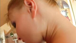 Jo - EURO Solo Masturbation - All Natural Honey Blond Hot Doxy u wana bang, milk squirt,Tease#three