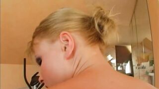 Jo - EURO Solo Masturbation - All Natural Honey Blond Hot Doxy u wana bang, milk squirt,Tease#three