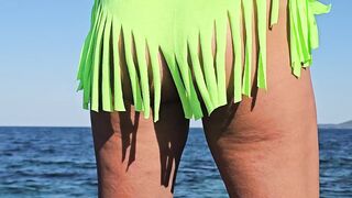 Fishing out of pants # Peeing Lure and Close Up Hirsute Cunt