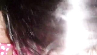 Schoolgirl films herself having sex after school and gets left leaking with creamy milk