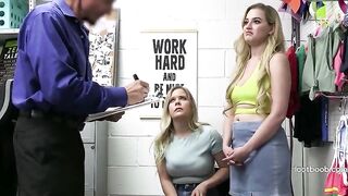 Store Guard Collects Oral job Payment From Breasty Shoplifters