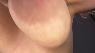 Those biggest breasts are bouncing right in front of your face. Suck on 'em valuable during the time that I bounce on your ramrod
