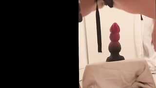 Recent clip out. A red monster up my booty—interested?