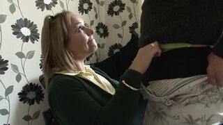 Large butt blond gets pounded from behind
