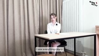 Punk Hotty Student Tried to Cheat, Teacher Caught Her - Amazing Grade Landed Right in Her Throat