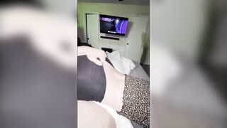Excited Teen KittiCream Twerks Large Butt In Giant Dong
