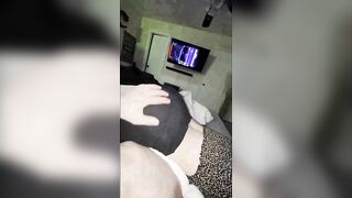 Excited Teen KittiCream Twerks Large Butt In Giant Dong