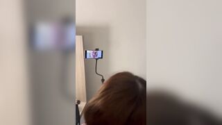 Hotel doggy style for my cuck