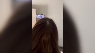 Hotel doggy style for my cuck