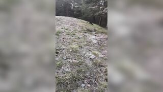 Have a fun Riga gal's soaked forest pissing