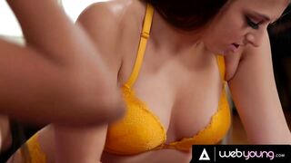 Wicked Gia Derza Tricks Shy BFF Nia Nacci Into Stripping Exposed Then Rubs One Out During Their Clip