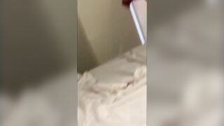 Step Mama shares hotel room walking around undressed