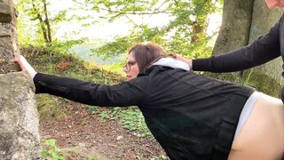 Public Sex on the hiking track - almost got caught