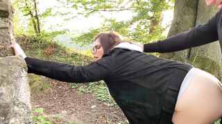 Public Sex on the hiking track - almost got caught