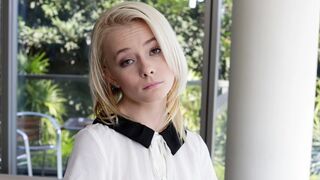 Small Youthful Small Little Golden-haired Teen Drilled